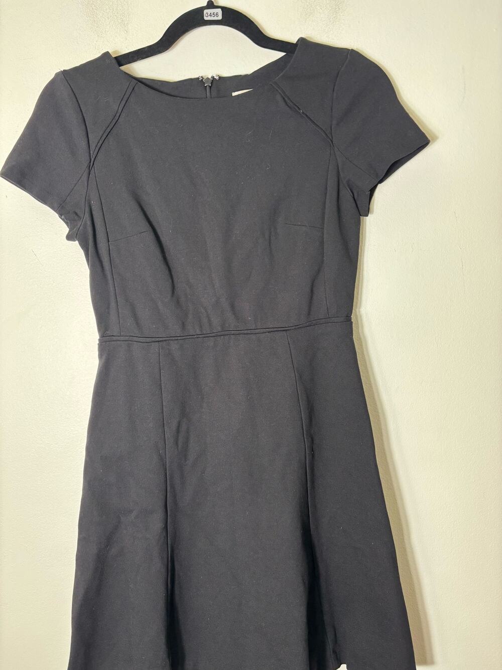 J. Crew Black Mini Short Sleeve Dress Sz 0